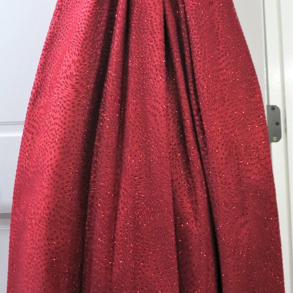 Red Sparkling Formal Dress by ML Monique Lhuillier - Picture 2 of 16